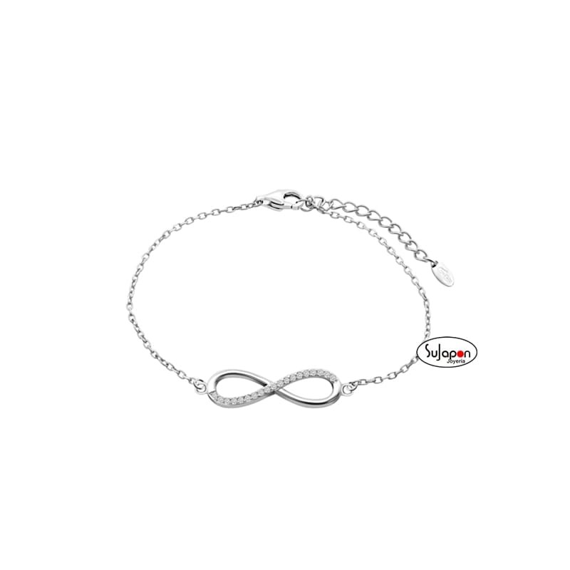 PULSERA INFINITO LOTUS SILVER LP1872-2/3 PLATA