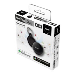 Llavero localizador Sami Tag Duo negro, buscador de llaves y objetos Bluetooth compatible iOS y Android