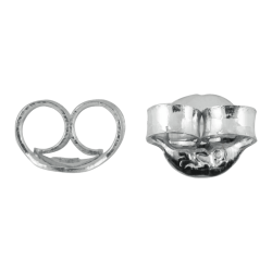 Presión de plata para pendiente de 4,8 x 4 mm.