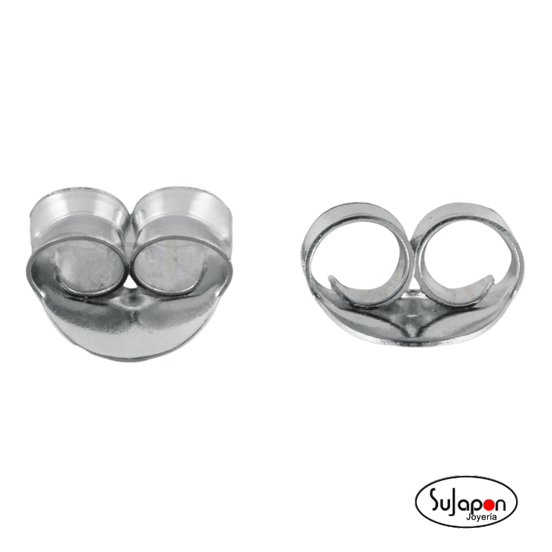 Presión de plata para pendiente de 6,5 mm.