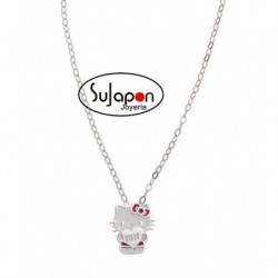 GARGANTILLA DE PLATA DE HELLO KITTY
