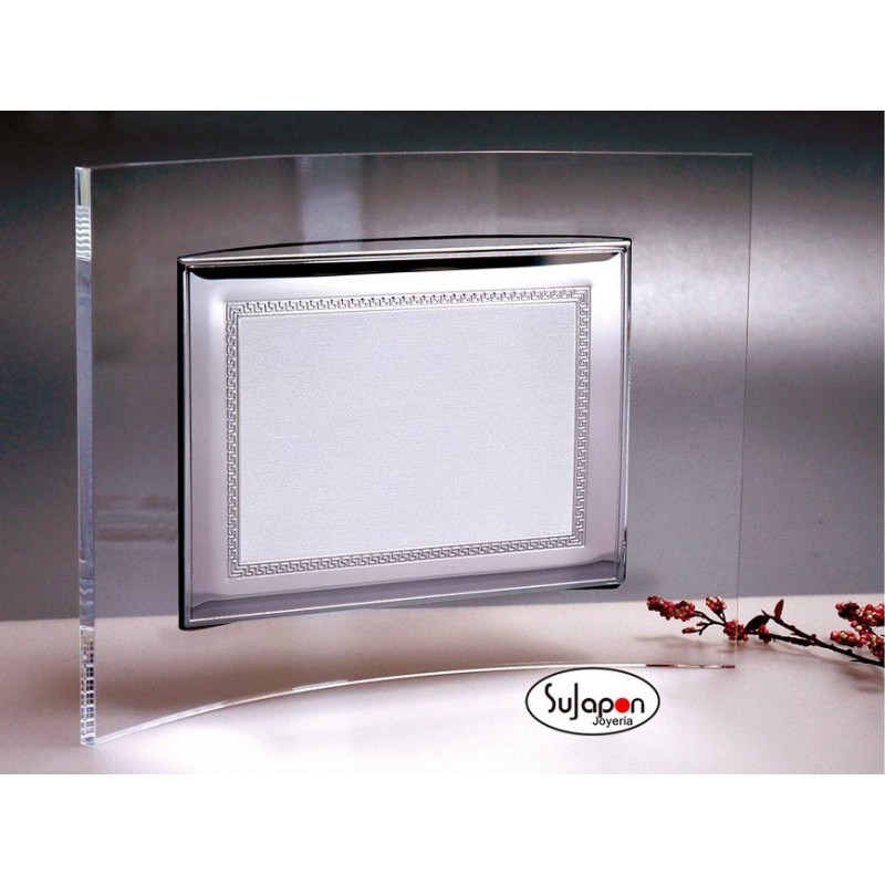 PLACA CONMEMORATIVA DE METACRILATO Y METAL