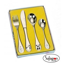 JUEGO DE 4 CUBIERTOS INOX DE ANIMALES