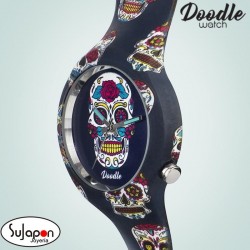 Reloj Doodle Blue Skull