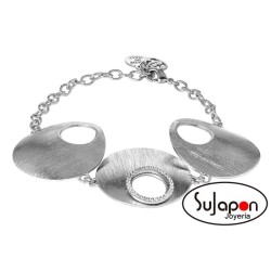 PULSERA de acero y circonitas Boccadamo