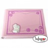 Álbum Infantil rosa con osito con biberón