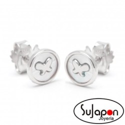 PENDIENTES PLATA Y NACAR LA PETRA