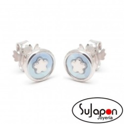 PENDIENTES PLATA Y NACAR LA PETRA