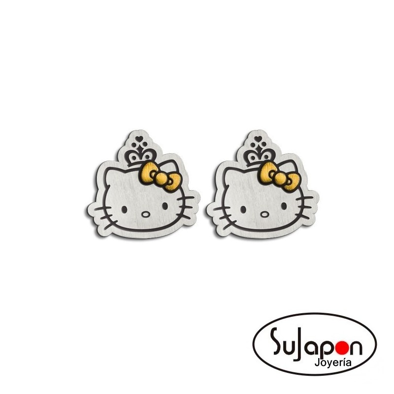 PENDIENTES DE PLATA DE HELLO KITTY