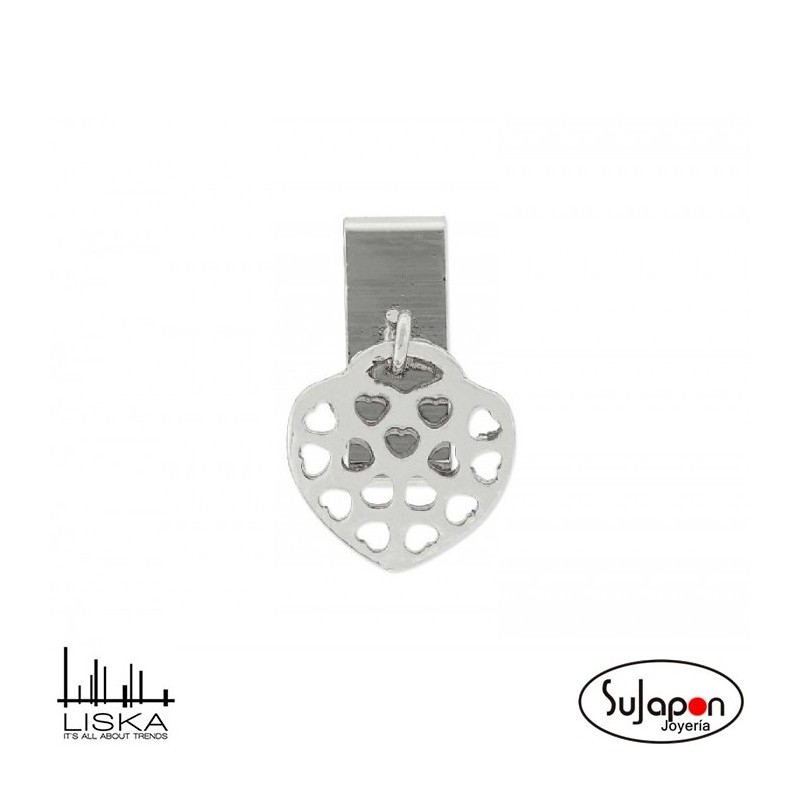 CHARM LISKA DE CORAZÓN EN ACERO