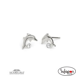 PENDIENTES DELFIN PLATA DE VICTORIA CRUZ