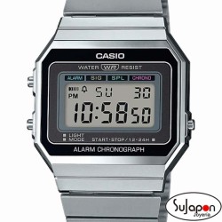 RELOJ CASIO PLATEADO A700WE