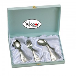 JUEGO DE 4 CUBIERTOS INOX DE OSO