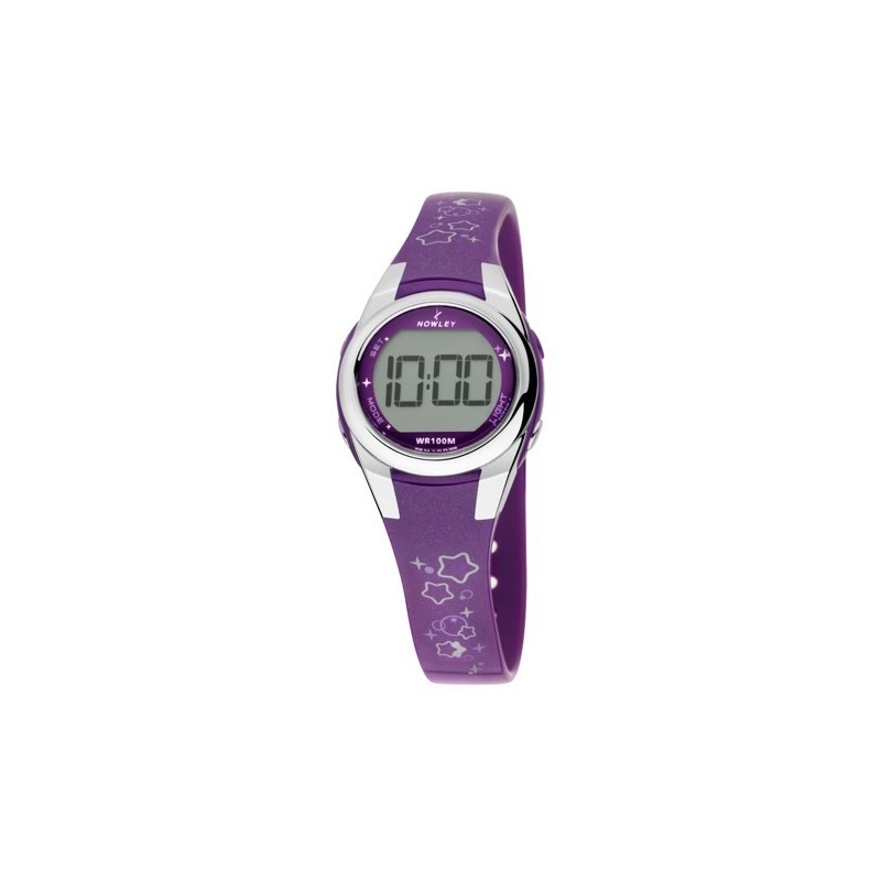 Reloj Nowley digital niña violeta