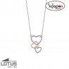 COLLAR LOTUS SILVER  TRES CORAZONES
