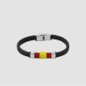 Pulsera Cosso negra cuero