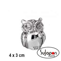 FIGURA PLATA BUHO 4 cm