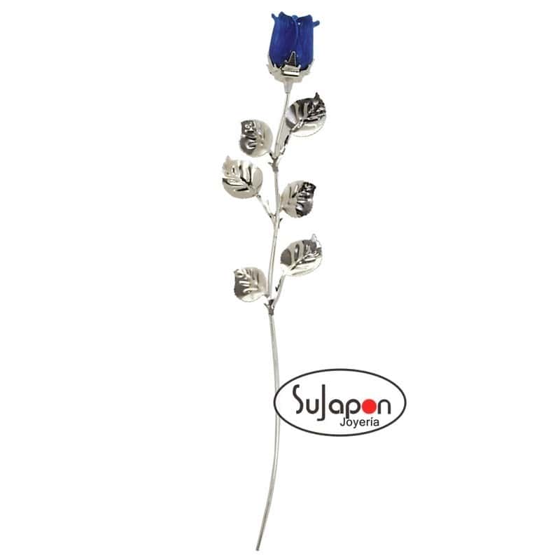 Rosa Azul de tallo largo 30cm