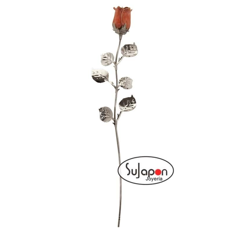 Rosa de color rosa de tallo largo 30cm