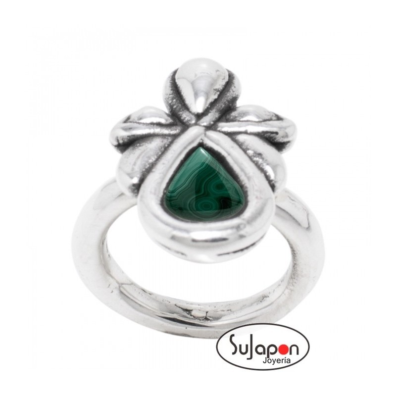 SORTIJA  PIÑA PLATA PURA