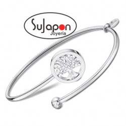 Pulsera Lotus Style rígida con trébol LS2169-2/3