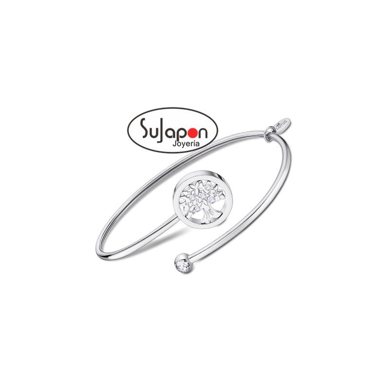 Pulsera Lotus Style rígida con trébol LS2169-2/3