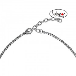 CADENA Y COLGANTE DE ACERO BREIL, SELLO B