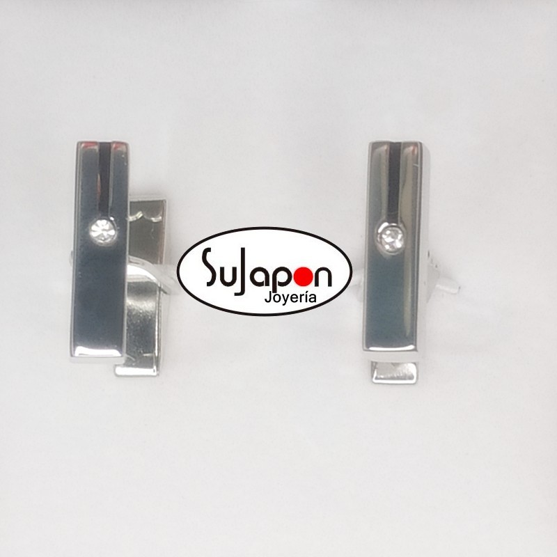 GEMELOS DE PLATA CON CIRCONITA