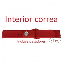 CORREA SILICONA ROJA PARA SMARTWATCH O RELOJ