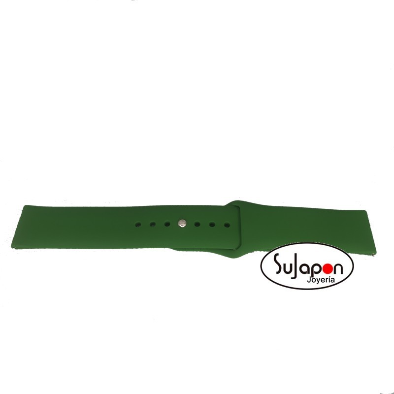 CORREA SILICONA VERDE PARA SMARTWATCH O RELOJ