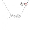 GARGANTILLA PLATA CON NOMBRE LETRA ORIGINAL