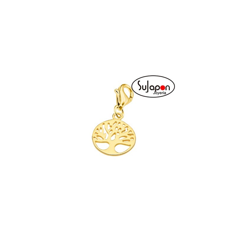 CHARM PLATA CHAPADA ÁRBOL DE LA VIDA LOTUS