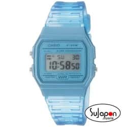 RELOJ DIGITAL CASIO AZUL F-91WS-2EF
