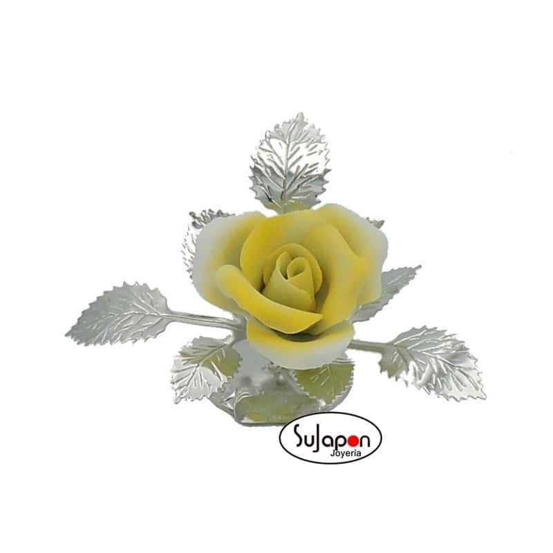 Figura Rosa Amarilla de 7 cm. alto