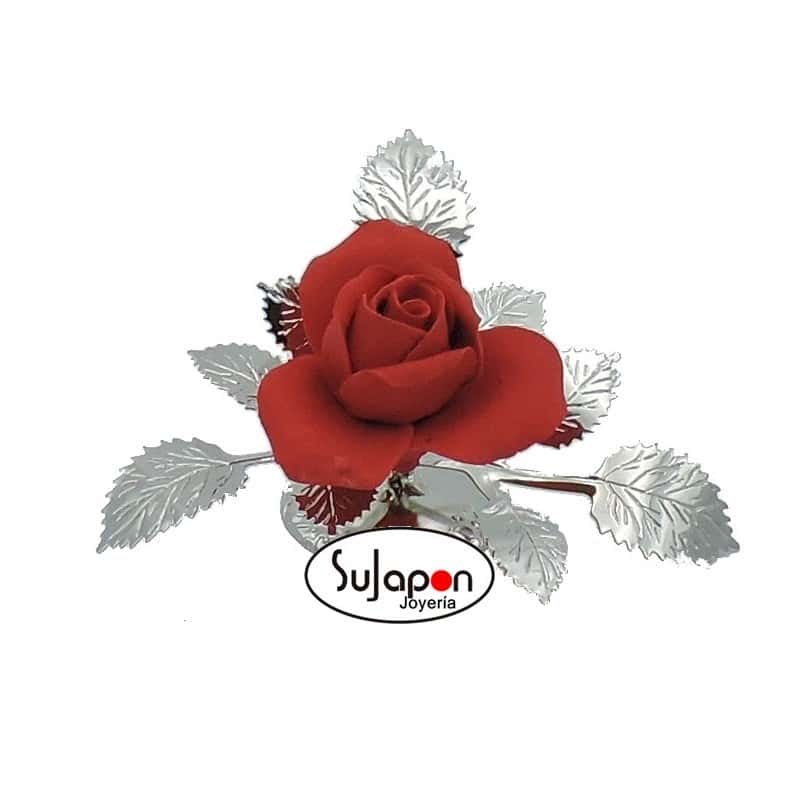 Figura Rosa Roja de 7 cm. alto
