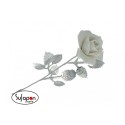 Rosa Blanca de porcelana de 26 cm.