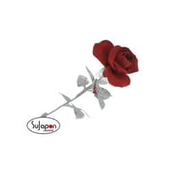 Rosa Roja de porcelana de 26 cm.