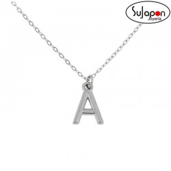 Gargantilla con inicial lisa