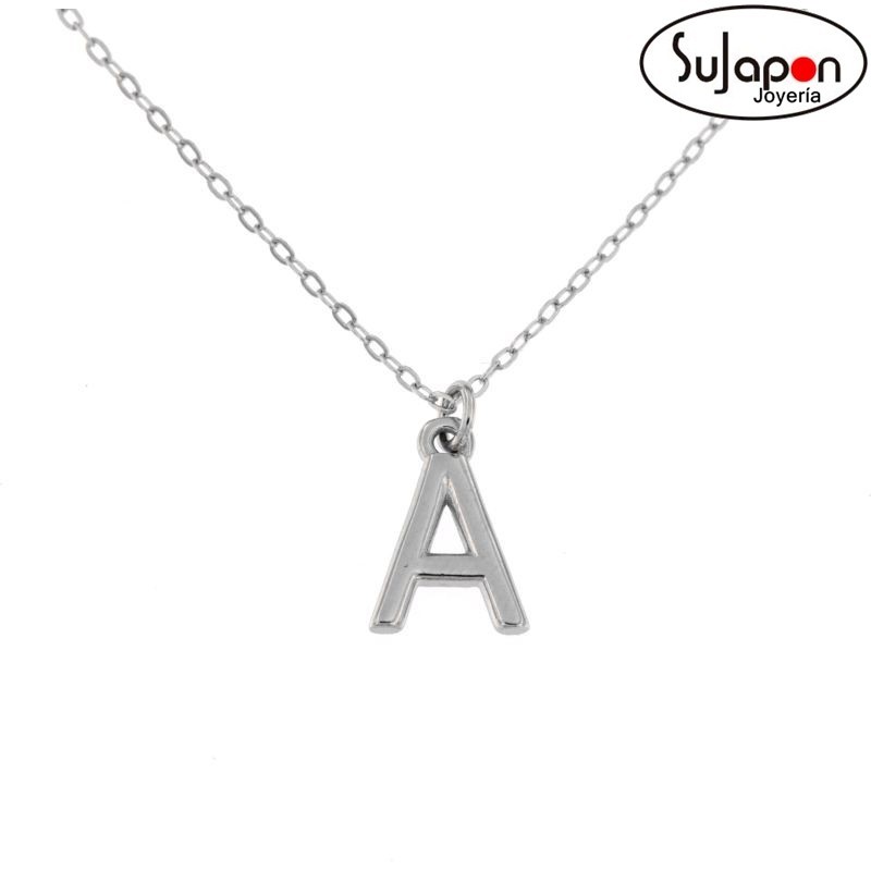 Gargantilla con inicial lisa