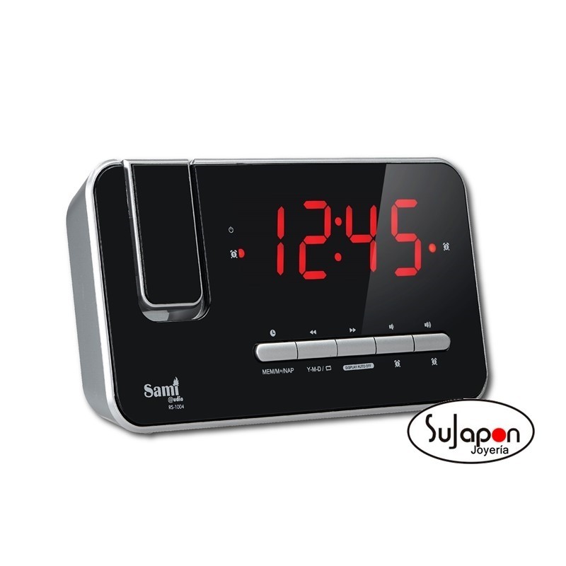 RADIO RELOJ SAMI CON PROYCTOR ROTATIVO 2 ALARMAS