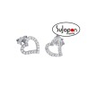 PENDIENTES LOTUS SILVER CORAZÓN CON CIRCONITAS