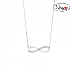Gargantilla Lotus Silver con Infinito con circonitas