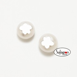 PENDIENTES AGATHA PERLA CON NUBE LEONOR