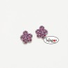 PENDIENTES FLOR  STARLIGHT PURPLE DE AGATHA