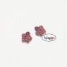 PENDIENTES FLOR  STARLIGHT FUCSIA DE AGATHA