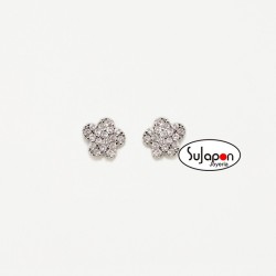 PENDIENTES FLOR  STARLIGHT ROSA CLARO DE AGATHA