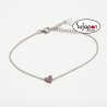 PULSERA CORAZÓN STARLIGHT PURPLE DE AGATHA