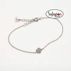 PULSERA  FLOR STARLIGHT AQUA DE AGATHA