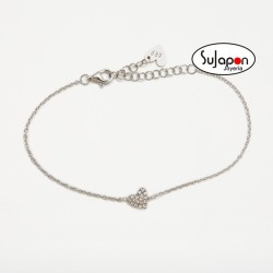 PULSERA CORAZÓN STARLIGHT ROSA DE AGATHA