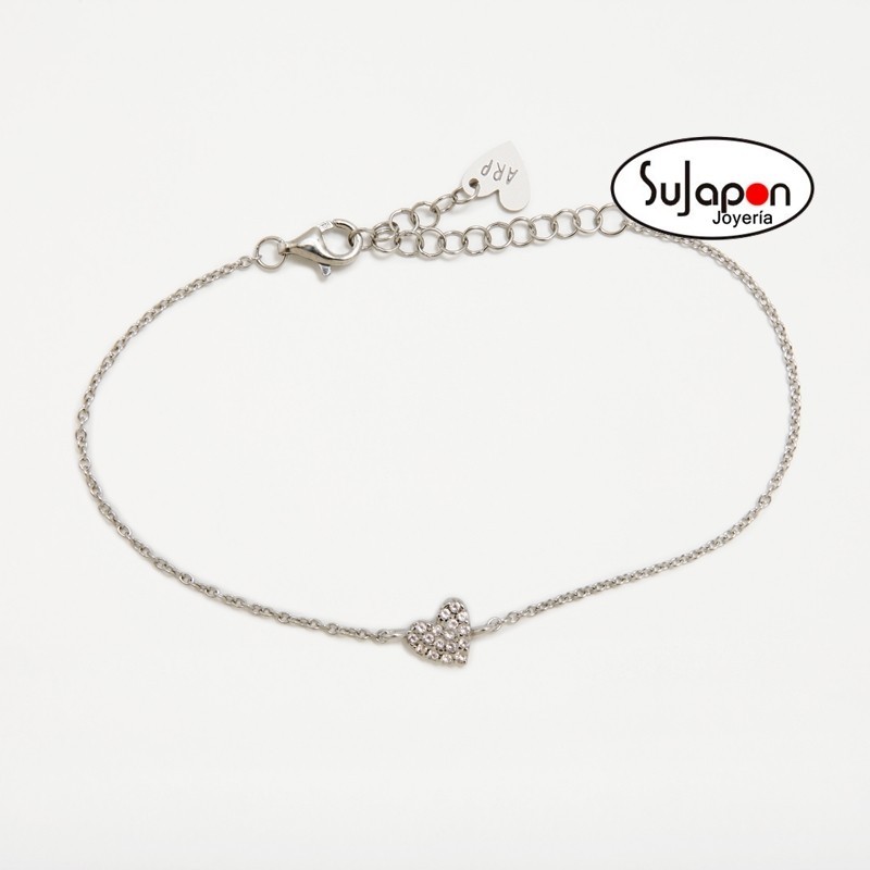 PULSERA CORAZÓN STARLIGHT ROSA DE AGATHA